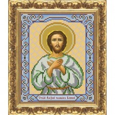 Рисунок на ткани для вышивания бисером "Св. Алексей человек Божий"